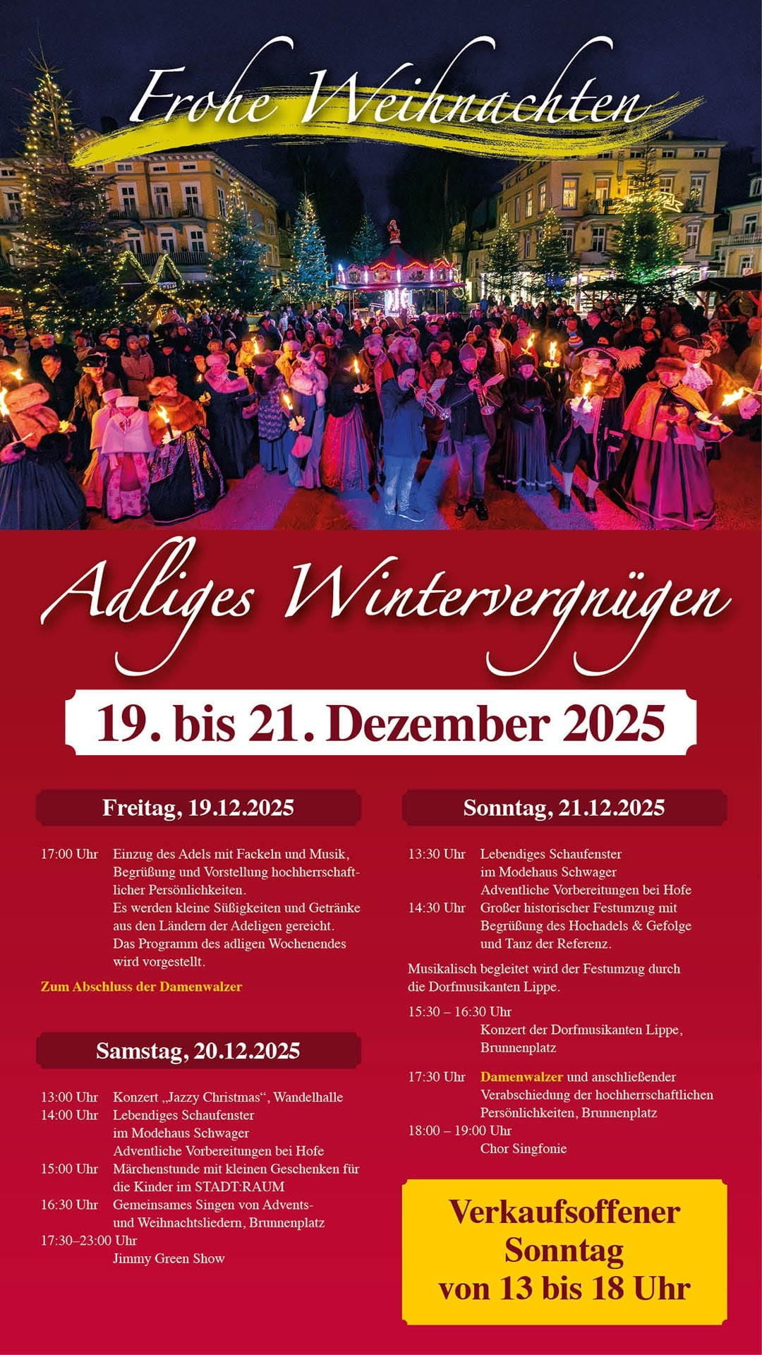 Adliges Wintervergnügen